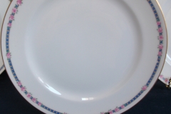 AHRENFELDT ROSES IN BLUE BAND-  LUNCH PLATE   .....   https://www.jaapiesfinechinastore.com