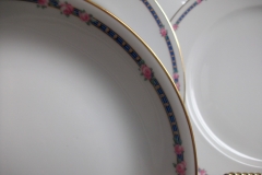 AHRENFELDT ROSES IN BLUE BAND-  COUPE SOUP  BOWL   .....   https://www.jaapiesfinechinastore.com