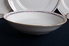 AHRENFELDT ROSES IN BLUE BAND-  COUPE SOUP  BOWL   .....   https://www.jaapiesfinechinastore.com