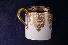 AYNSLEY 13077 COBALT & GOLD- COFFEE CAN & SAUCER   .....   https://www.jaapiesfinechinastore.com