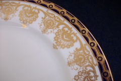 AYNSLEY 13077 COBALT & GOLD-   DINNER  PLATE   (SMOOTH)  .....   https://www.jaapiesfinechinastore.com