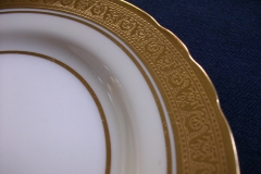 AYNSLEY #7761 CREAM/ ENCRUSTED GOLD BAND-  BREAD & BUTTER  PLATE   .....   https://www.jaapiesfinechinastore.com