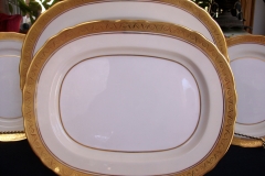 AYNSLEY #7761 CREAM/ ENCRUSTED GOLD BAND-  SERVING PLATTER  11 1/2"   .....   https://www.jaapiesfinechinastore.com