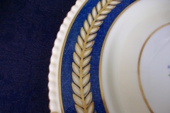 AYNSLEY 7848 MOTTLED BLUE, FLORAL CENTER- DINNER PLATE   .....   https://www.jaapiesfinechinastore.com