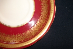 AYNSLEY ROMNEY RED  #7410-   SAUCER for SOUP BOWL ..... https://www.jaapiesfinechinastore.com