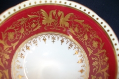 AYNSLEY SEVILLE RED- CUP & SAUCER  .....  https://www.jaapiesfinechinastore.com