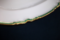 SPODE #Y939 GREEN & GOLD TRIM-  LARGE PLATTER  17  3/4"  ..... https://www.jaapiesfinechinastore.com