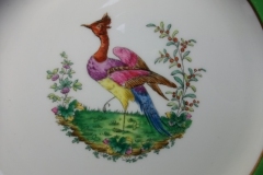 SPODE CHELSEA  BIRD GREEN R4689 SCALLOPED- DINNER PLATE  #4   .....         https://www.jaapiesfinechinastore.com