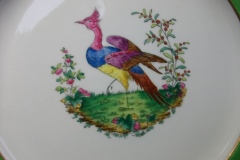 SPODE CHELSEA  BIRD GREEN R4689 SCALLOPED- DINNER PLATE  #5   .....         https://www.jaapiesfinechinastore.com
