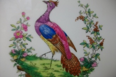 SPODE CHELSEA  BIRD GREEN R4689 SCALLOPED- DINNER PLATE  #6   .....         https://www.jaapiesfinechinastore.com