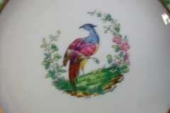 SPODE CHELSEA  BIRD GREEN SMOOTH- BREAD & BUTTER PLATE  #4  .....         https://www.jaapiesfinechinastore.com