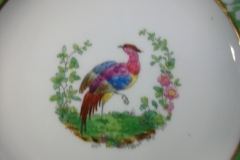 SPODE CHELSEA  BIRD GREEN SMOOTH- BREAD & BUTTER PLATE  #1   .....         https://www.jaapiesfinechinastore.com