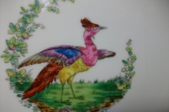 SPODE CHELSEA  BIRD GREEN R4689 SMOOTH-  LUNCH PLATE  #2   .....         https://www.jaapiesfinechinastore.com