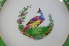 SPODE CHELSEA  BIRD GREEN R4689 SMOOTH-  LUNCH PLATE  #4   .....         https://www.jaapiesfinechinastore.com