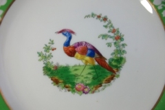 SPODE CHELSEA  BIRD GREEN R4689 SMOOTH-  LUNCH PLATE  #8   .....         https://www.jaapiesfinechinastore.com