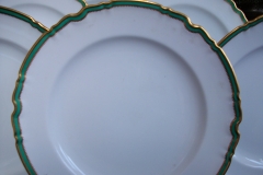 SPODE #Y939 GREEN TRIM-  DINNER PLATE  ..... https://www.jaapiesfinechinastore.com
