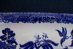 STAFFORDSHIRE BLUE WILLOW- SANDWICH TRAY & PLATES   .....   https://www.jaapiesfinechinastore.com