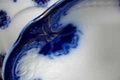 WOOD & SON  CLARENCE (FLOW BLUE)-  SERVING PLATTER   16  1/8"  .....  https://www.jaapiesFineChinaStore.com