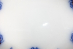 WOOD & SON  CLARENCE (FLOW BLUE)-  SERVING PLATTER   16  1/8"  .....  https://www.jaapiesFineChinaStore.com